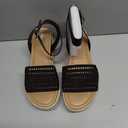 Soda Casual Sandals, Black, Left 10, Right 9.5