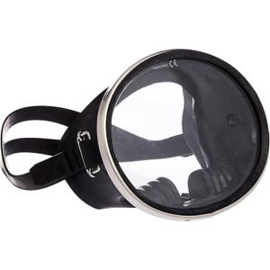 Scuba Diving Mask, Oval Tempered Glass Snorkel Mask with Comfortable Classic Rubber, Snorkeling Gear for Adults, Swimming & Freediving Goggles for Underwater Vision (Black)