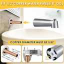 Enhon 7 Inch Slip on Tub Spout with Diverter, Compatible with Moen 3839/Moen 3853, Bathtub Diverter Spout Fits 1/2 Copper Water Tube(5/8 Diameter), 5/32 Hex Wrench(Brushed Nickel,Classic)