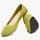 HEAWISH Women’s Ballet Flat Flats Shoes Comfortable Mesh Pointed Toe Slip On Dress Shoes, Size 10