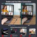 tiavalmax USB C to Ethernet Internet Adapter 5Gbps, 2-in-1 Aluminum USB 3.0 Type A/ Type C to RJ45 LAN Network Adapter Compatible with Nintendo Switch, Smrtphone, Laptop, PC, MacBook, Windows, macOS, Linux