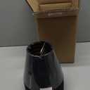 Senmao Home Decor Chandelier Shades Set of 6,Small lamp Shades clip on bulb Gold mirror Hardback, Mini lamp shade with Black Linen Dia 3"Top x 6"Bottom x 5"H (Black, 3x6x5")