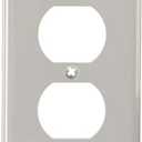 Leviton 1-Gang Duplex Outlet/Receptacle Wallplate, Standard Size, Thermoplastic Nylon, 80703, Brown, Pack of 20