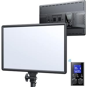 RALENO 45W Led Video Light,18'' Panel Lighting with 2.4G Remote, CRI 97+ Bi-Color 3200-5600K Dimmable on Camera Light, Continuous Output Lighting for Game/YouTube/Zoom/Photography/Studio