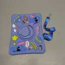 JoySolar for iPad 11th A16 Case 11 inch - for iPad 10th Gen 10.9 inch Soft Silicone Cute Cartoon Tablet Case with Rotating Stand & Detachable Shoulder Strap, Shockproof Cover for Kids Boys Girls, Blue