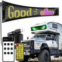 Devil Eyes Light for Windshield, 52in*7.5in Large Size DIY Programmable Flexible LED Display for Car Truck SUV Neon Sign Cool Accessories