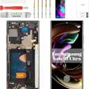 OLED for Samsung Note 20 Ultra Screen 4g for Samsung Galaxy Note 20 Ultra 5g LCD Screen Replacement Display Touch for Samsung Note 20 Ultra Digitizer with Frame Black (with Fingerprint Function)