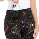 Tipsy Elves Women's Leggings - Full Length Bright and Neon Paint Splatter, Rainbow, and Patterened Leggings for Women (X-Large)