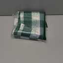 Softalker Spring Checkered Tablecloth Square - Outdoor Waterproof Buffalo Plaid Table Cloth, Stain Resistant Gingham Table Cover for Picnic, Camping, Easter - Hunter Green and White, 54 x 54 Inch