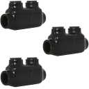Insulated Wire Connectors DMNI - Polaris Connector Lugs Taps for Wires Range 2/0-6AWG - Aluminum and Copper Wire Split Bolt Connector Slotted or 3/16" (D2/0-1 Pack of 3)