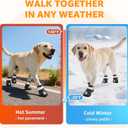 Dog Shoes for Large Dogs, Breathable Dog Boots & Paw Protectors for Hot Pavement, Anti-Slip Rubber Dog Booties Paw Protectors with Reflective for Outdoor Walking Indoor Hardfloors, Size 7 (Size 7(Width 2.8''-2.99''))