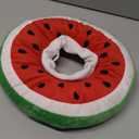 ANWA Adjustable Cat Cone Collar Soft, Cute Cat Donut Collar After Surgery, Kitten Recovery Cones to Stop Licking (Medium, Watermelon)