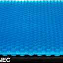 Gel Seat Cushion for Long Sitting - 18.5" x 17" x 1.4" (LargeSoft) Gel Cushion for People Over 100 lbs, Pressure Relief Cushions for Office Chair, Egg Cushions for Wheelchair, Seat Pad for Car