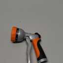 RESTMO Garden Hose Nozzle, Heavy Duty Metal Water Hose Nozzle with 7 Adjustable Spray Patterns, High Pressure Hand Sprayer with Flow Control, Best for Watering Plant & Lawn, Washing Car & Pet, Orange