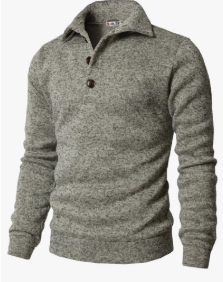 H2H Mens Casual Slim Fit Pullover Sweatshirts Knitted Shirts Napping Inside. Size L, XL
