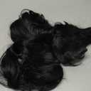 KooKaStyle Clip in Synthetic Hair Extensions Long Wavy 4PCS Thick Hairpieces Black Fiber Double Weft Natural Hair Extensions 24 Inch for Women