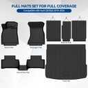 Custom Fit Floor Mats for Audi Q5/SQ5 2018-2024(Not for PHEV), All Weather TPE Floor Liners with Trunk Mat & Backrest Protectors, Odorless Full Set Interior Accessories