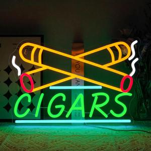 Neon Sign for Wall Decor Dimmable Cigarette Led Lights Signs Smoke Shops Neon Light for Lounge Pub Home Bar Party Decoration USB Powered