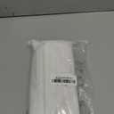 TAOSON Decorative 100% Cotton Canvas Square Solid Toss Pillowcase Cushion Cover Pillow Cover with Hidden Zipper Closure Only Cover No Insert - White 24"x24"(60x60cm)