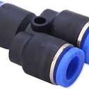 1/2" OD Push to Connect Y Spliter 3 Way Wye Quick Push Lock Adapters (Pack of 10)