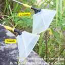 Drift Guard with Flat Sprayer Nozzle,Prevents Drift of Fine Droplets,for Use with Backpack Sprayer Small Drift Guard (clear, 38CM-2PCS)