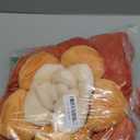 Flower Throw Pillow - 17.8" Plant Shaped Cushion, Soft Plush Decorative Pillow for Bedroom & Living Room, Unique Purple Design, Home Decor Accen (Multicolour-terracota)