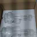 BSTKEY Set of 2 Olive Oil Dispenser Bottle with Stopper, Elegant Style Glass Cruet Bottles for Kitchen, 250ml Oil Dispenser Spout Container for Syrup Olive Vinegar