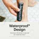 MANSCAPED® The Lawn Mower® 4.0, Electric Groin Hair Trimmer, Replaceable SkinSafe® Ceramic Blade Heads, Waterproof Wet/Dry Clippers, Rechargeable, Wireless Charging, Male Hygiene Grooming Razor
