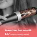 Ionic Thermal Brush,1.5 Inch,Volume Blowout Styling,Dual Voltage,30s Fast Heated Curling Iron Brush