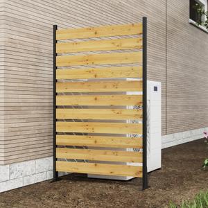 72.8H x 38.5W (1 Panel) Cedar Wood Privacy Screen, Outdoor Walls, Privacy Wood Fence for Pool Equipment Enclosure, Trash Can Enclosures, Air Conditioner Fence