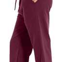 WROLEM Capris Pants for Women Cotton Casual Summer Straight Wide Leg Loose Drawstring Elastic Waist Cropped Trouser (S)