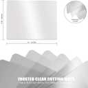 Fotouzy Flexible Plastic Cutting Boards for Kitchen, 4 Frosted Clear Cutting Mats 15 x 12 In, BPA-Free, Non-Porous, and Dishwasher Safe, Set of 4