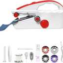 Easy-to-Use Portable Mini Handheld Sewing Machine for Beginners, 2 Speeds, Equipped with LED Lights, Sewing Machine for Kids and Adults, Suitable for Sewing Clothes, Fabrics, Cutains, DIY