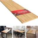 Unfinished Birch Butcher Block Countertop - Solid Wood Cutting Board for Kitchen Island, DIY Desk & Washer Dryer Top, Customizable Surface, 72" x 25" x 1.5" Thick