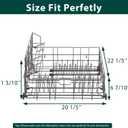 W10139223 Dishwasher Lower Rack Replacement Parts for Whirlpool Maytag Dishwasher Rack Lower Basket Shelf Jenn-air Amana MDBD820AWW MDB6650AWW JDB8910AWS Bottom Dishrack Basket Assembly 1 Pack