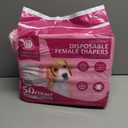 American Kennel Club Female Dog Wrap, Disposable Diapers with Wetness Indicator, Small, 50 Count