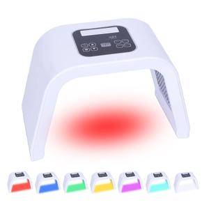7 Color LED Face Mask LED Light Therapy Equipment for Skin Care at Home Beauty Salon Equipment, White