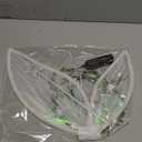 Janinka Light Up Fairy Wings for Adults, LED Butterfly Wings for Women Fairy Costume with Wreath Wand for Halloween Cosplay