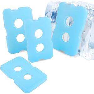 Bodaon Ice Packs for Cooler 2 Pack, Blue Ice Packs for Lunch Boxes and Coolers, Small Slim Freezer Pack for Lunch Cooler Bag, Ice Pack Cooler,Reusable Ice Pack Picnic Supplies, Cooling Thin Ice Packs, 2Pcs