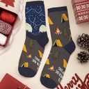 Book, Fishing, Hiking, Gamer, Camping, Pickle, Music, Foods, Ballerina, Bigfoot - Hobbies Socks for Women Men