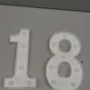 Decorative Led Light Up Numbers, 18th Birthday Decorations, Warm White Led Numbers Lights, Lighted Marquee Number Sign for Sweet 18th Party Decor