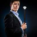 Morph Adult Costume Accessory Plastic Tuxedo Dance Recital Parade Walking Cane Handheld Prop Staff 44 Inches, Black