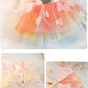 Dog Princess Dresses for Small Dogs Lolita Clothes Butterfly Costume Pet Girl Cute Coat Outfits Summer Costumes Puppy Handmade Skirt Cat Spring (XL,Rainbow Faery)