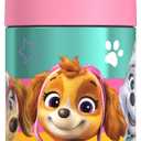 THERMOS FUNTAINER Water Bottle with Straw - 12 Ounce - Kids Stainless Steel Vacuum Insulated Water Bottle with Lid, Paw Patrol Girl