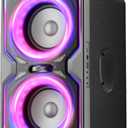 Hotlemon Large Bluetooth Speaker: 240W Peak Powerful Loud Sound with Deep Bass, 15H Playtime, Fast Charge, TWS, Portable Wireless Speakers for Outdoor, Party, Beach, Backyard, Home, Outside (Silver)