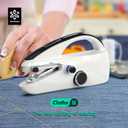 Handheld Sewing Machine,Two dear,Mini sewing machine,Easy to Use and Fast Stitch Suitable for Clothes,Fabrics, DIY Home Travel Electric Handheld Sewing Machine.Black