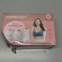 Momcozy M5 Smart APP Controlled Wearable Breast Pump, Hands-Free Wireless Electric Pump, 3 Modes 9 Suction Levels, BPA-Free, Portable Lightweight, 24mm Flange, 2-Pack Quill Gray