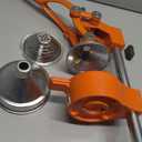 Eurolux Cast Iron Citrus Juicer | Extra-Large Commercial Grade Manual Hand Press | Heavy Duty Countertop Squeezer for Fresh Orange Juice (Bonus Stainless Steel Cup) (Black)