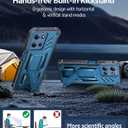 FNTCASE for Moto-G 2026/2025 Case: for Motorola Moto G Play 2026 5G Military Grade Drop Proof Protection Cover with Kickstand | Matte Textured Rugged Shockproof TPU | Protective Phone Case Blue
