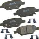 Bendix Premium SBC1033 Ceramic Rear Brake Pads for Chevrolet Cobalt 2008-2005,HHR 2010-2008,Malibu 2012-2004,Pontiac G4 2006,G5 2010-2007,G6 2010-2005,Pursuit 2006,Saturn Aura 2009-2007,Ion 2007-2004